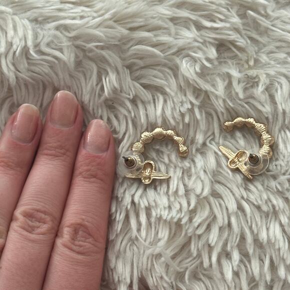 Free with Purchase! Gold Tone Bee Rhinestone Fashion Earrings - Picture 2 of 3